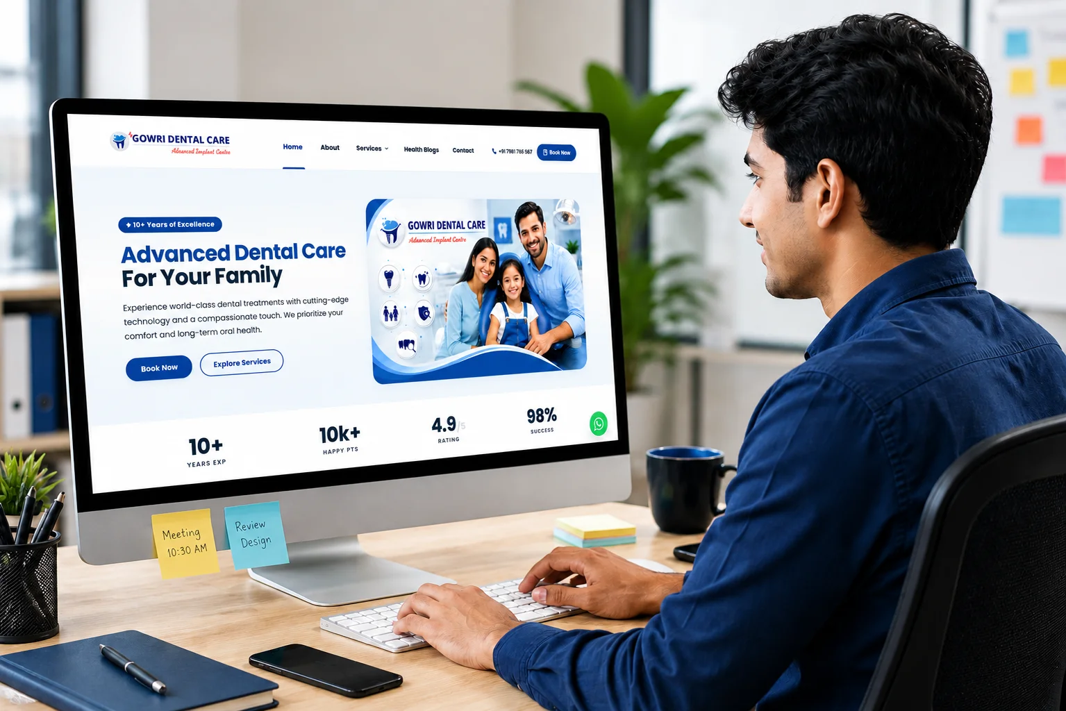 Sri Gowri Dental Care mockup