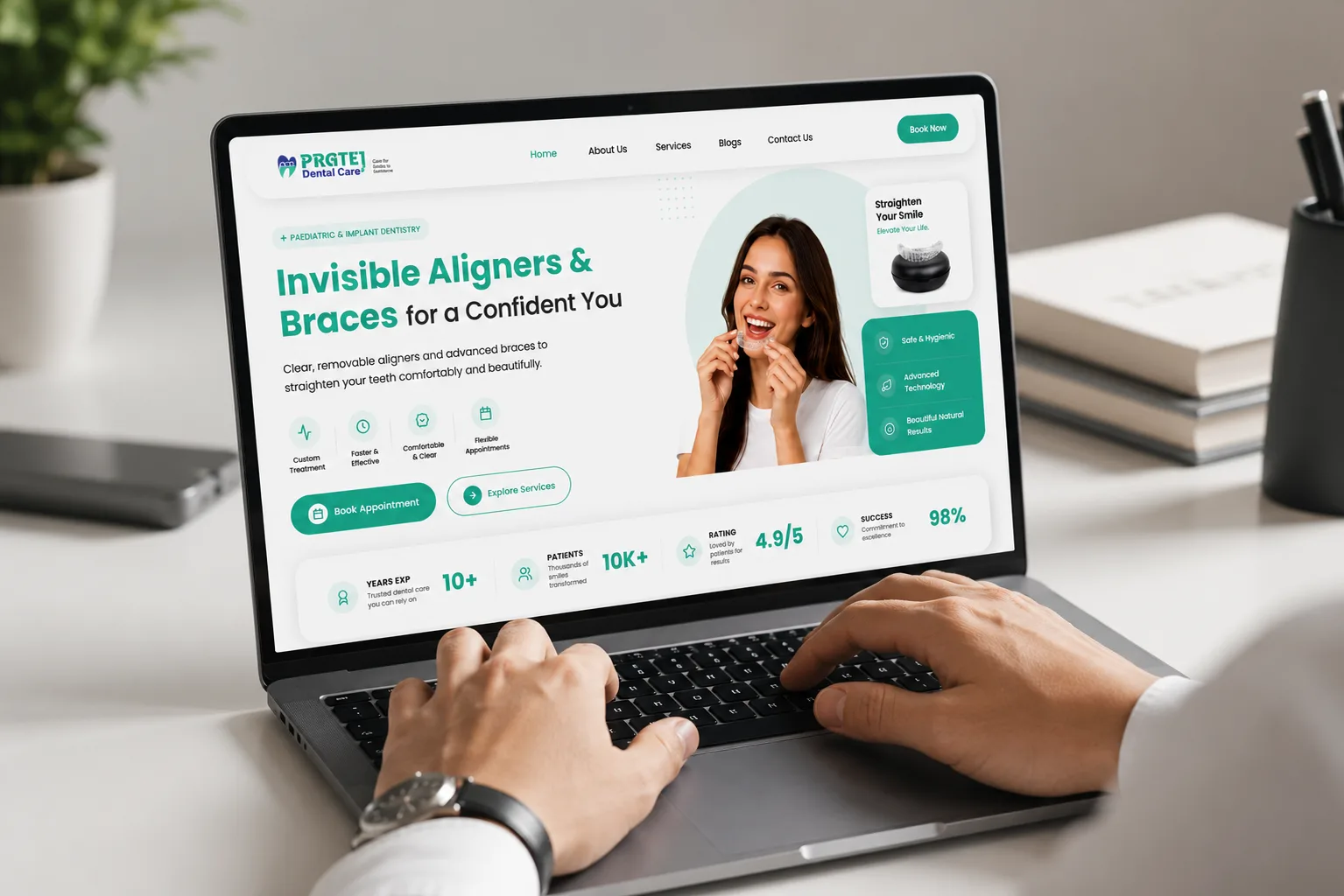 Pratej Dental Care mockup